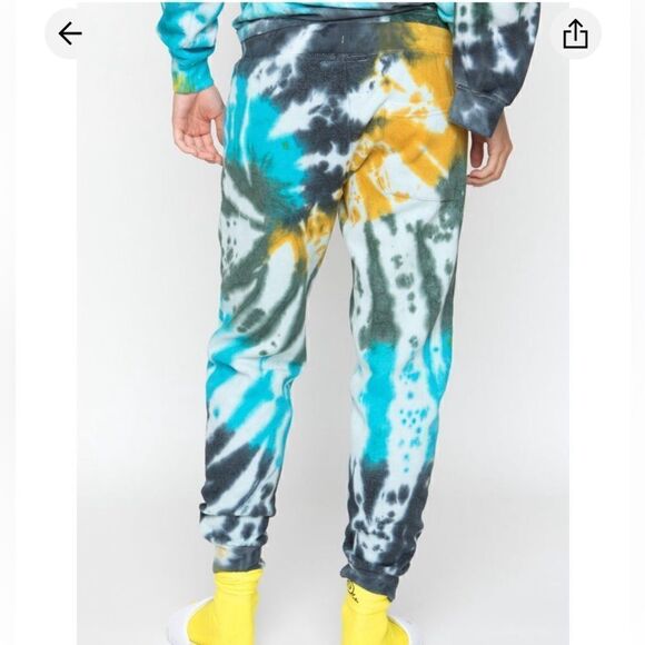 La Detresse Revolve Limeade Tie Dye Sweatpants Joggers Size M - Picture 2 of 13
